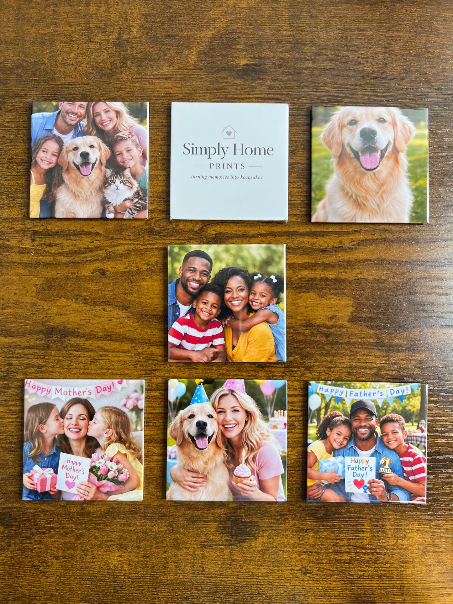 6 Custom Photo Magnets