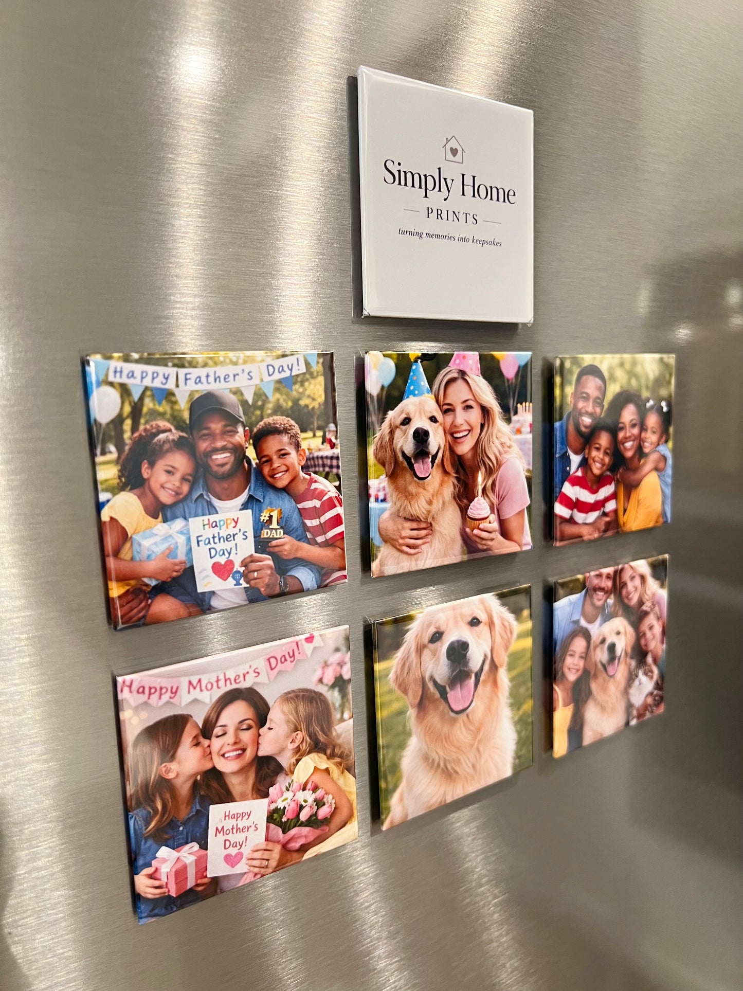 6 Custom Photo Magnets