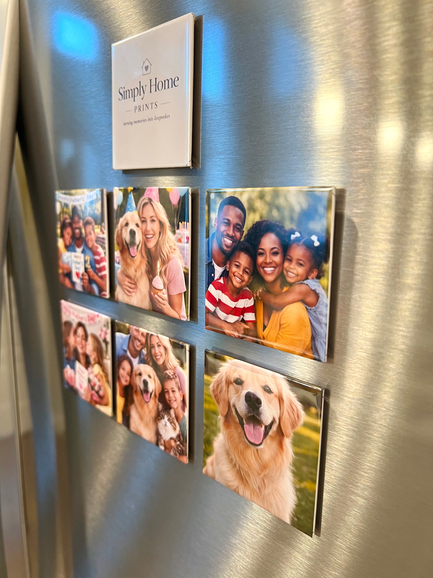 6 Custom Photo Magnets