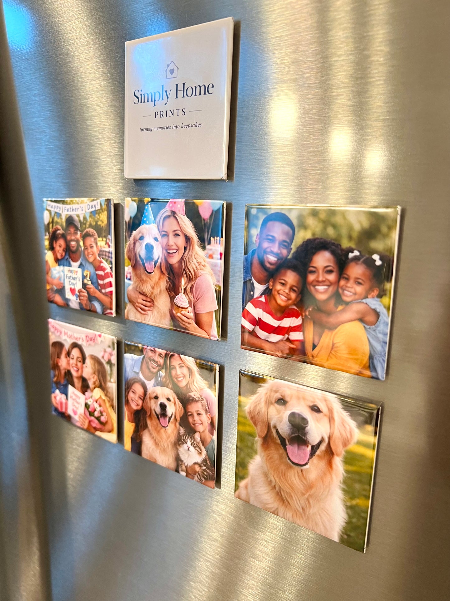 6 Custom Photo Magnets